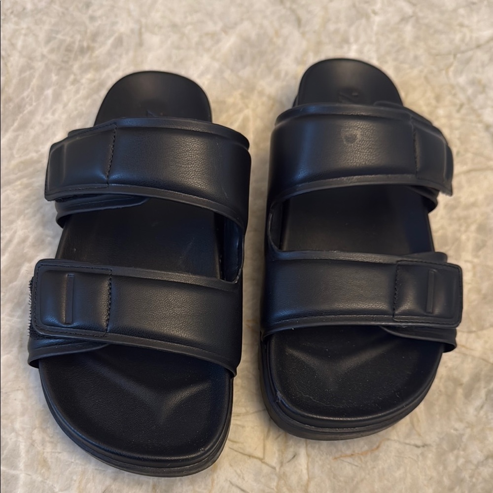 ZARA Black Double Strap Sandals